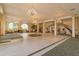 Spacious lobby with high ceilings and a grand staircase at 1 John Anderson Dr # 604, Ormond Beach, FL 32176