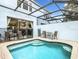 Private screened pool and patio area at 7663 Sir Kaufmann Ct, Kissimmee, FL 34747