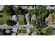 Aerial view showcasing a home's location in a residential area at 604 W 12Th St, Lakeland, FL 33805