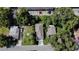 Aerial view of a house and surrounding neighborhood at 604 W 12Th St, Lakeland, FL 33805