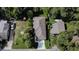Aerial view of the house and surrounding area at 604 W 12Th St, Lakeland, FL 33805
