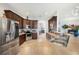 Modern kitchen with stainless steel appliances and ample cabinetry at 4046 Dinner Lake Way, Lake Wales, FL 33859