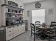 Kitchen dining area with farmhouse hutch and table at 7474 Sw 78Th Ter, Ocala, FL 34481