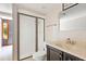 Clean bathroom with a shower and vanity at 6318 Cedar Ln, Lakeland, FL 33813