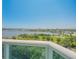 Stunning view from balcony overlooking water, bridge, and city skyline at 231 Riverside Dr # 709, Daytona Beach, FL 32117
