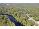 Aerial view of home and property by the river at 3603 Cr 626N, Bushnell, FL 33513