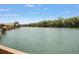 Serene view of a wide river from a deck at 696 Caribbean Dr, Lakeland, FL 33803