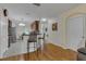Open kitchen features a breakfast bar and modern appliances at 1801 Stargazer Trl, Kissimmee, FL 34758