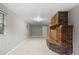 Large living room featuring a brick fireplace and tile floors at 2800 S Park Ave, Sanford, FL 32773
