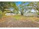 Spacious backyard with large trees and detached workshop at 2541 Idlewild St, Lakeland, FL 33801