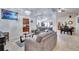 Open living area with a view into the kitchen and dining area at 4448 Nw 2Nd Ct, Ocala, FL 34475