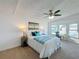 Spacious bedroom with ceiling fan, large windows, and ample floor space at 1622 Tally Ho Dr, Lakeland, FL 33810