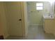 Bathroom featuring double vanity and marble shower at 3225 Oakland N Rd, Lakeland, FL 33801