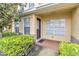 Front entrance of townhouse with brick walkway at 5333 River Rock Rd, Lakeland, FL 33809