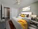 Main bedroom with neutral decor and double door closet at 1138 Avenue E, Haines City, FL 33844