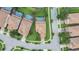 Aerial view showcasing a desirable home in a well-maintained community at 9151 Wedge Dr, Davenport, FL 33896