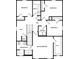 Second floor plan with bedrooms, bathrooms, and laundry area at 3728 Bergamot St, Lake Alfred, FL 33850
