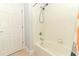 Clean bathroom with shower/tub combo and updated fixtures at 7126 Regina Way, Orlando, FL 32819