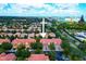 Aerial view of a townhome community, showcasing the property's location and neighborhood at 7126 Regina Way, Orlando, FL 32819