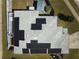 Aerial view of house showing solar panels on the roof at 612 Chicago Way, Dundee, FL 33838
