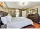 Main bedroom with king size bed and walk-in closet at 4615 Cumbrian Lakes Dr, Kissimmee, FL 34746