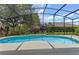 Inviting kidney-shaped pool with screened enclosure in backyard at 4615 Cumbrian Lakes Dr, Kissimmee, FL 34746