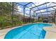 Relaxing kidney-shaped pool with screened enclosure, perfect for summer at 4615 Cumbrian Lakes Dr, Kissimmee, FL 34746