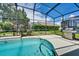 Enjoy this refreshing pool with a screened enclosure and built-in grill at 4615 Cumbrian Lakes Dr, Kissimmee, FL 34746