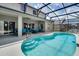 Inviting kidney-shaped pool with screened enclosure at 4615 Cumbrian Lakes Dr, Kissimmee, FL 34746