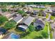 Aerial view of house with pool at 163 Andalusia Loop, Davenport, FL 33837