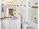 Bathroom with single vanity, toilet, and bathtub at 163 Andalusia Loop, Davenport, FL 33837