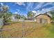 Backyard with chain link fence and storage shed at 312 E Broadway, Fort Meade, FL 33841