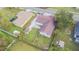 Aerial view of house and surrounding properties at 910 N Lincoln Ave, Lakeland, FL 33815