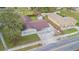 Aerial view of house and lot at 910 N Lincoln Ave, Lakeland, FL 33815
