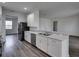 Kitchen with white cabinets and stainless steel appliances at 232 Samantha Ave, Auburndale, FL 33823