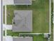 Bird's eye view of single story house and yard at 232 Samantha Ave, Auburndale, FL 33823