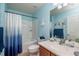 Clean bathroom with a tub shower combo at 4067 Sw 46Th Ter, Ocala, FL 34474