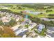 Aerial view showing home's location in a quiet residential neighborhood at 3366 Cat Brier Trl, Harmony, FL 34773