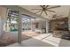 Spacious covered patio overlooking the pool and spa at 3366 Cat Brier Trl, Harmony, FL 34773