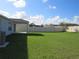Large backyard with grassy lawn, providing ample outdoor space at 148 Summerlin Loop, Haines City, FL 33844
