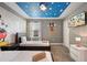 Mickey Mouse-themed bedroom with twin beds at 4550 Narrative Ln, Kissimmee, FL 34746