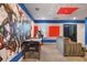 Game room featuring mural, air hockey, and comfortable seating at 4550 Narrative Ln, Kissimmee, FL 34746
