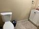 Simple bathroom with a toilet and vanity at 3234 Bonnybrook S Dr, Lakeland, FL 33811
