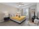 Spacious bedroom with a king-size bed and modern decor at 1829 Caribbean View Ter, Kissimmee, FL 34747