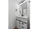 Modern bathroom with white vanity and black accents at 716 W 14Th St, Lakeland, FL 33805