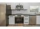 Modern kitchen features stainless steel appliances and dark countertops at 716 W 14Th St, Lakeland, FL 33805