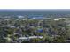 Aerial view of the neighborhood, showing surrounding homes and streets at 716 W 14Th St, Lakeland, FL 33805