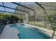Relaxing screened-in pool and spa at 1111 Royal Ridge Dr, Davenport, FL 33896