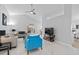 Bright living room with tile floors and modern furniture at 2622 Montego Bay Blvd, Kissimmee, FL 34746