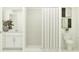 Clean bathroom with a shower and modern vanity at 2033 Lasso Loop, Eagle Lake, FL 33839